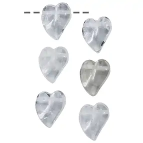 Cristal de roca corazón oscilante, 3,2cm (6 pzas./VE) | Marco Schreier