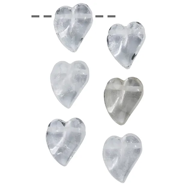 Swingherz Bergkristall, 3,2cm (6 St./VE) | GH Edelsteine, Heilsteine & Schmuck