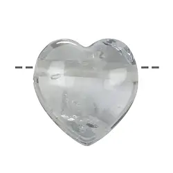 0403590635 Corazón de cristal de roca perforado, 3,5 cm | Marco Schreier
