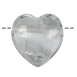 0403590645 Corazón de cristal de roca perforado, 4,5 cm  | Marco Schreier