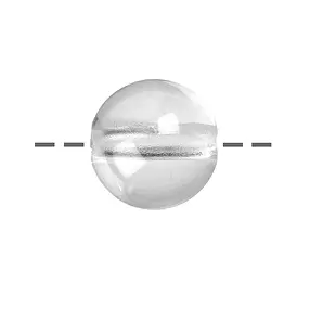 Drilled Rock Crystal sphere, 16mm, 2.2mm hole | wholesaler gems & healing stones
