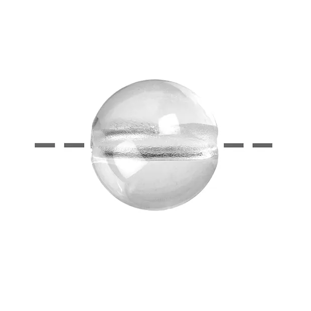 Drilled Rock Crystal sphere, 16mm, 2.2mm hole | wholesaler gems & healing stones