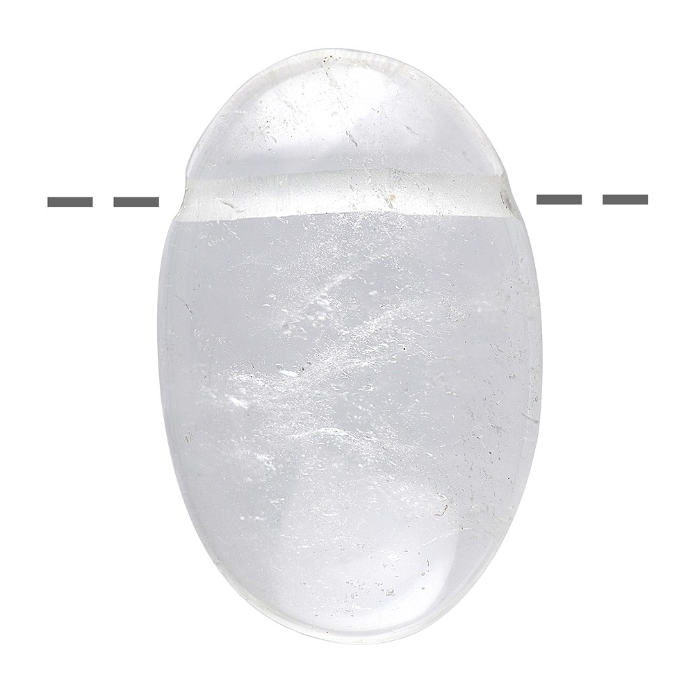 Small Palmstone Rock Crystal drilled | wholesaler gems, healing stones & jewelry