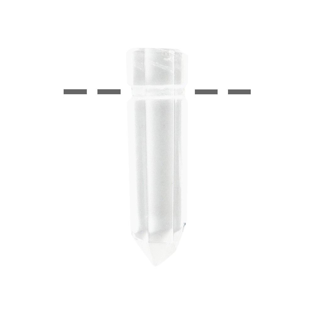 Pointe Cristal de roche percée, 3,5 - 5,0cm | Marco Schreier