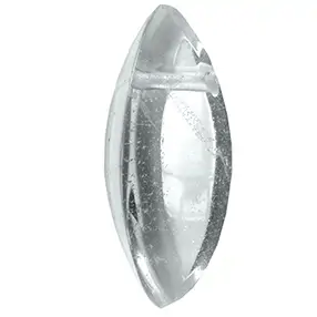 Navette Cristal de roca taladrado, 4,5cm | Marco Schreier