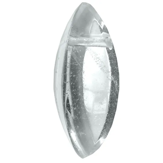 Navette Cristal de roche percée, 4,5cm | Marco Schreier