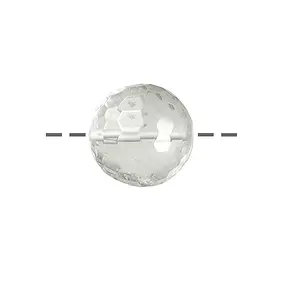Boule Cristal de roche percée à facettes, 12mm, perçage de 2,5mm | Marco Schreier