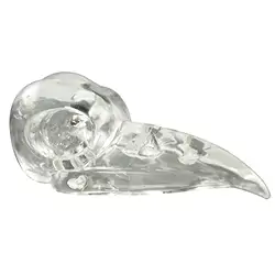 0403593552 Bird skull "Raven Skull" Rock Crystal drilled, approx. 07cm | Marco Schreier