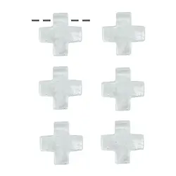 0403593830 Croix Cristal de roche percée, 3cm (6 pcs/UV) | Marco Schreier