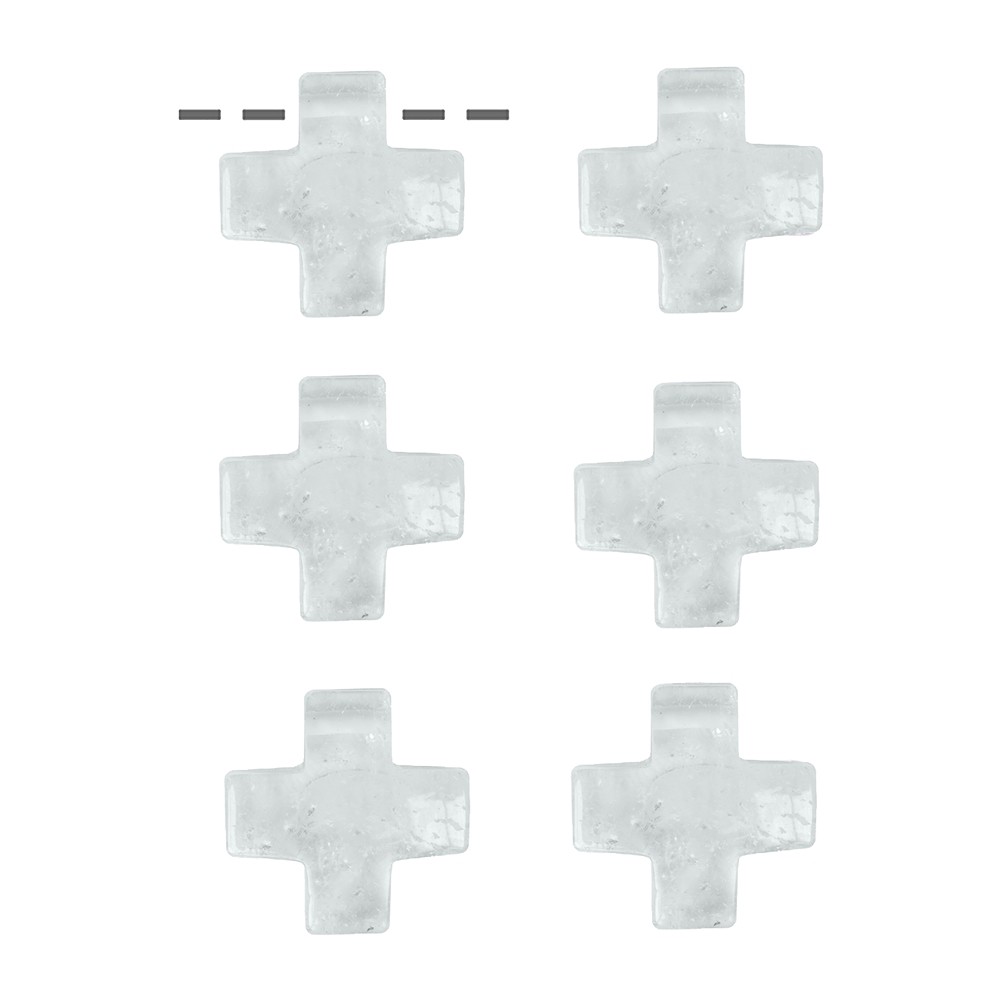 Croce in Cristallo di rocca forata, 3 cm (6 pz./ UC) | Marco Schreier