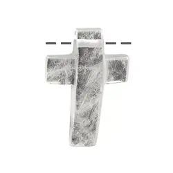0403593841 Kreuz gewölbt Bergkristall gebohrt, 3 x 4,5cm | Edelsteine, Heilsteine & Schmuck