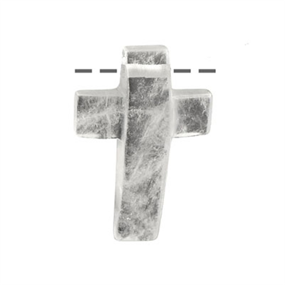 Kreuz gewölbt Bergkristall gebohrt, 3 x 4,5cm | Edelsteine, Heilsteine & Schmuck