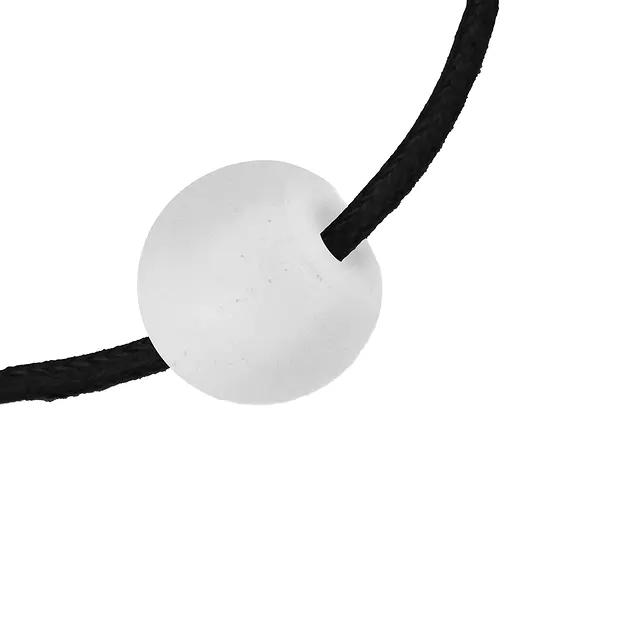 Bead Rock Crystal frosted drilled, 16mm, 5mm hole | Marco Schreier