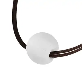 Bead Rock Crystal frosted drilled, 16mm, 5mm hole | Marco Schreier