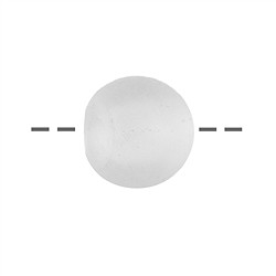 0403594103 Drilled Rock Crystal sphere, 16mm, frosted | wholesaler gems &amp; healing stones
