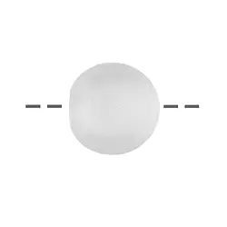 0403594103 Drilled Rock Crystal sphere, 16mm, frosted | wholesaler gems & healing stones