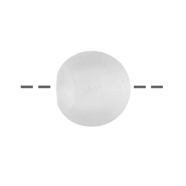 Bead Rock Crystal frosted drilled, 16mm, 5mm hole | Marco Schreier