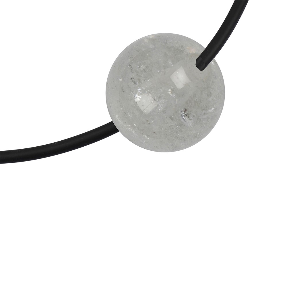 Drilled Rock Crystal sphere, 25mm | wholesaler gems, healing stones & jewelry