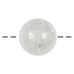 0403594525 Drilled Rock Crystal sphere, 25mm | wholesaler gems, healing stones &amp; jewelry