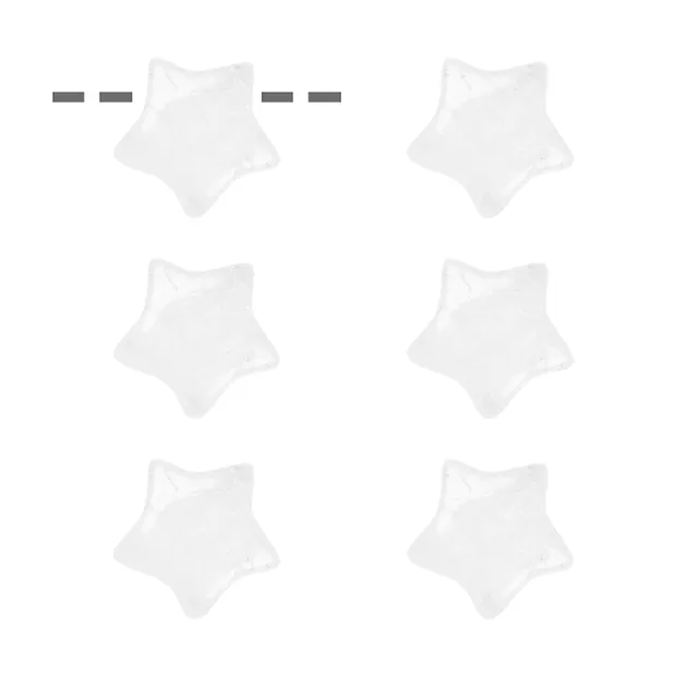 Drilled Rock Crystal star, 15mm  | wholesaler gems, healing stones & jewelry