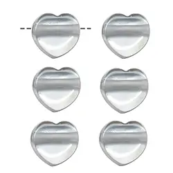 0403594605 Drilled Rock Crystal heart, 15mm | wholesaler gems, healing stones & jewelry