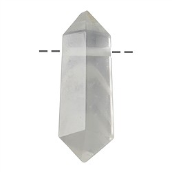 0403594742 Doppelender Phantomquarz gebohrt, 5,0 - 7,0cm (groß) | Marco Schreier