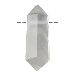 0403594742 Double-ended drilled Phantom Quartz, 5.0 - 7.0 cm (large) | Marco Schreier