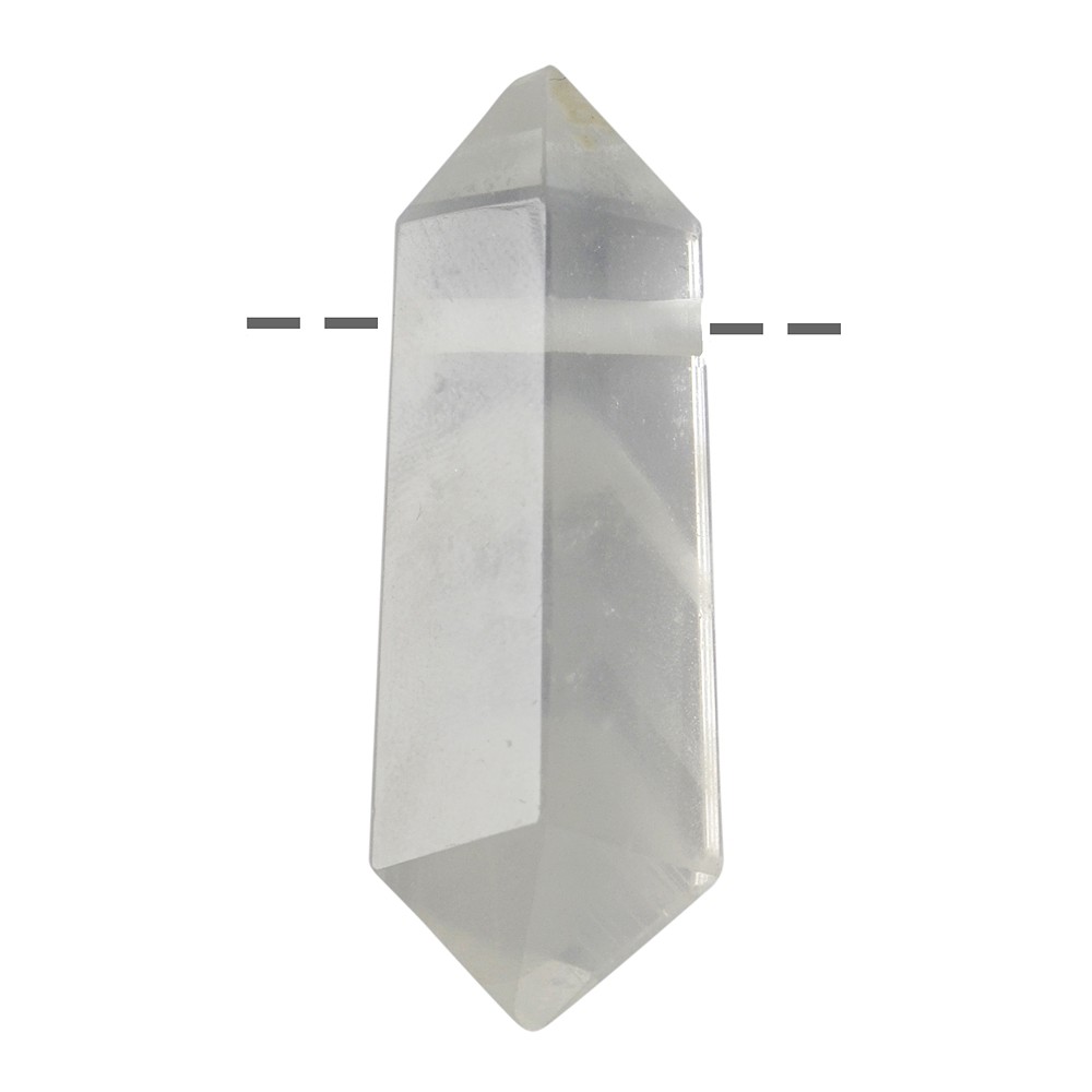 Double-ended drilled Phantom Quartz, 5.0 - 7.0 cm (large) | Marco Schreier