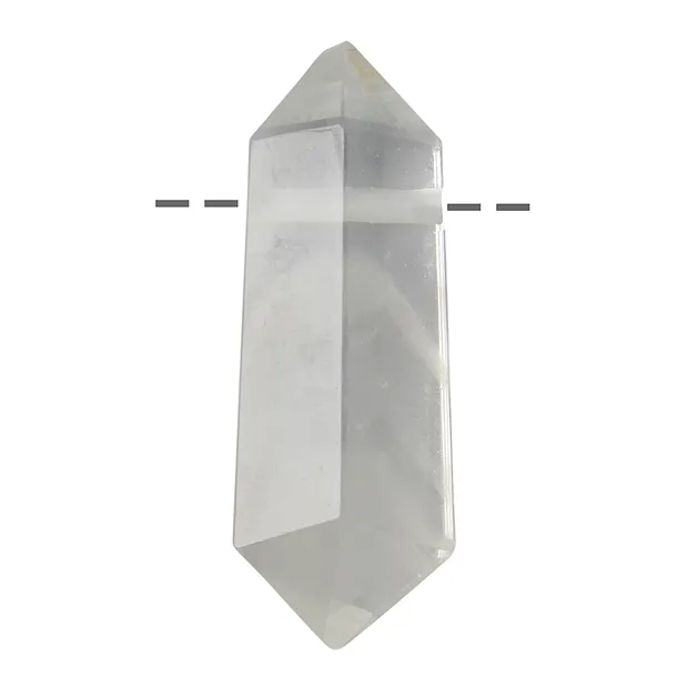 Double-ended drilled Phantom Quartz, 5.0 - 7.0 cm (large) | Marco Schreier