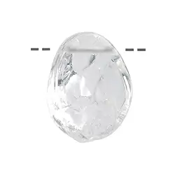 0403594810 Cabochon grezzo di Cristallo di rocca forato, 3,0cm | Marco Schreier