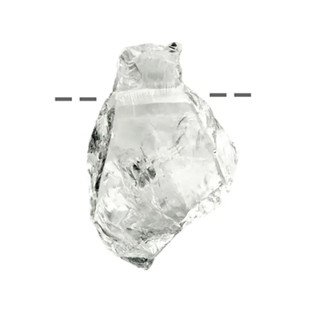 Rohkristall Bergkristall gebohrt, 5,0 - 5,5cm (mittel) | Marco Schreier