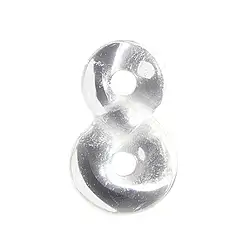 0403596029 Necklace piece "Infinity" Rock Crystal, 4cm | wholesaler gems & healing stones