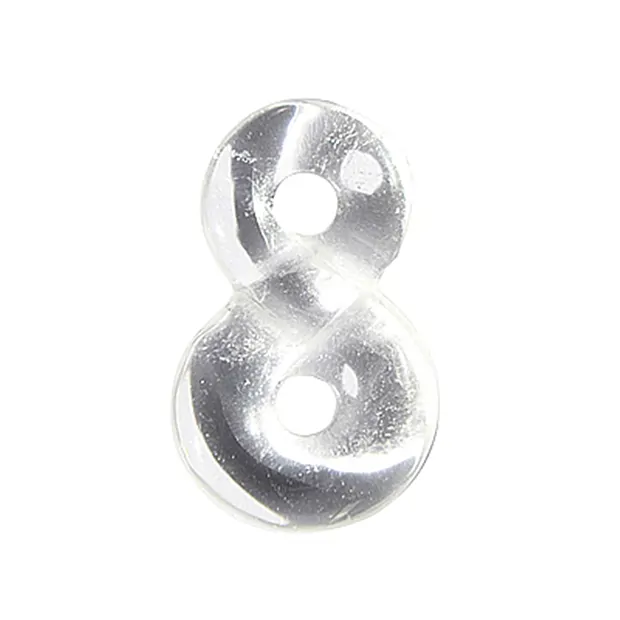 Collana "Infinity" Cristallo di rocca, 4 cm | grossista gemme e pietre curative