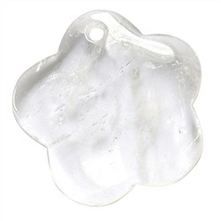 0403596042 Flor de Cristal de roca taladrada frontalmente, 6,7cm  | Marco Schreier