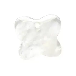 0403596047 Butterfly Rock Crystal front drilled, 4,2cm  | wholesaler gems & healing stones