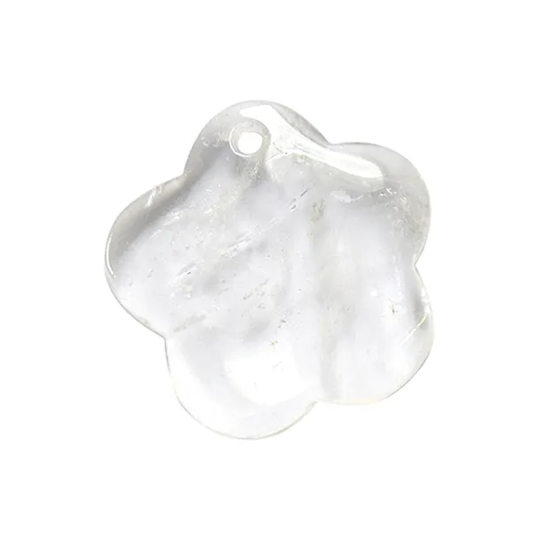 Fleur Cristal de roche percée frontale, 4,8cm | Marco Schreier