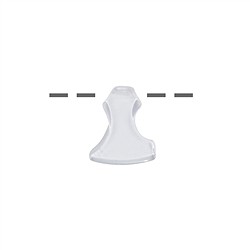 0403596303 Hache Cristal de roche percée, 2,3cm | Marco Schreier