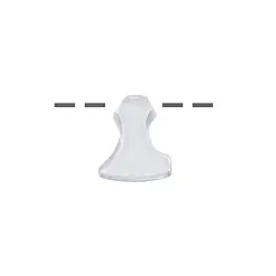 0403596303 Axt Bergkristall gebohrt, 2,3cm | Großhändler Edelsteine, Heilsteine & Schmuck