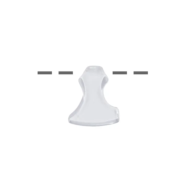 Hache Cristal de roche percée, 2,3cm | Marco Schreier