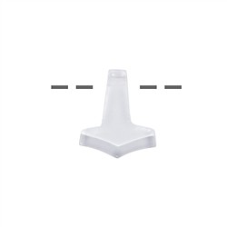 0403596304 Marteau de Thor Cristal de roche percé, 2,5cm | Marco Schreier