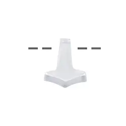 0403596304 Drilled Rock Crystal Thor's Hammer, 2.5cm | wholesaler gems & healing stones