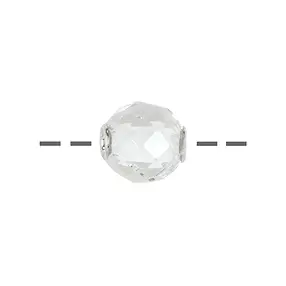 Schmuckkugel Bergkristall 12mm, facettiert, rhodiniert | Marco Schreier