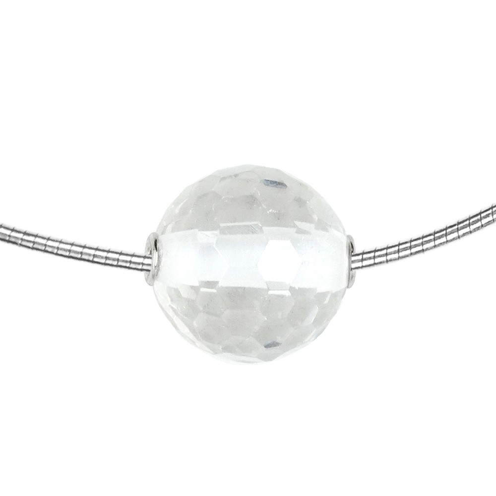 Jewelry Bead Rock Crystal 20mm, faceted, rhodiniert | Marco Schreier