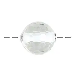 0403596720 Schmuckkugel Bergkristall 20mm, facettiert, rhodiniert | Marco Schreier