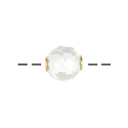 0403596912 Jewelry Bead Rock Crystal 12mm, faceted, gold-plated | Marco Schreier