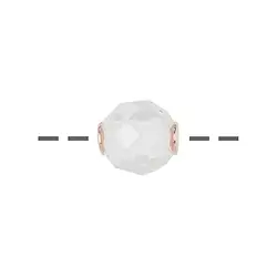 0403598912 Schmuckkugel Bergkristall 12mm, facettiert, rosevergoldet | Marco Schreier