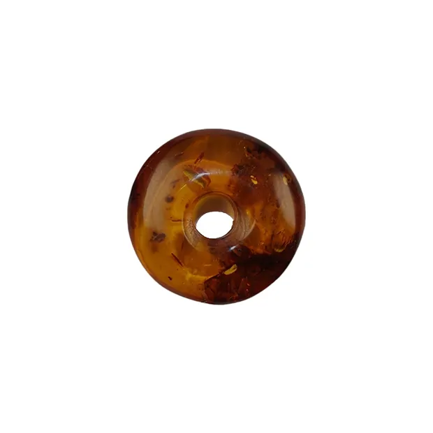 Donut, Amber, dark (burnt), approx. 25mm (small)  | Marco Schreier