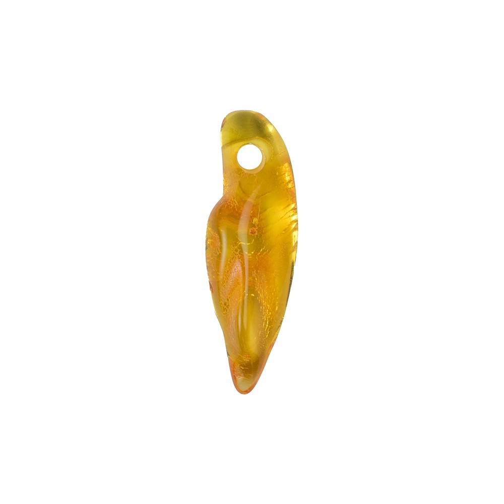 Piedra rodada Ámbar frontal perforado, 2,5 - 3,0cm | Marco Schreier