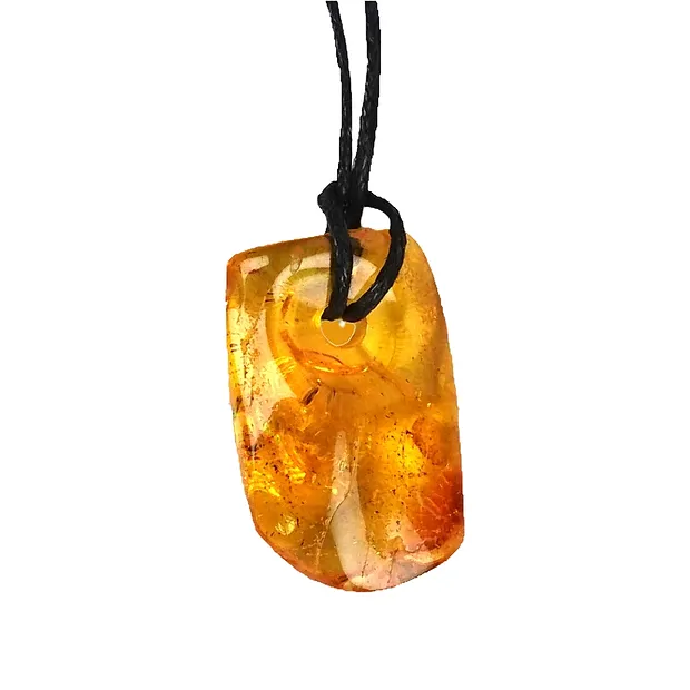 Tumbled Stone Amber front drilled, 2,5 - 3,0cm | gems, healing stones & jewelry