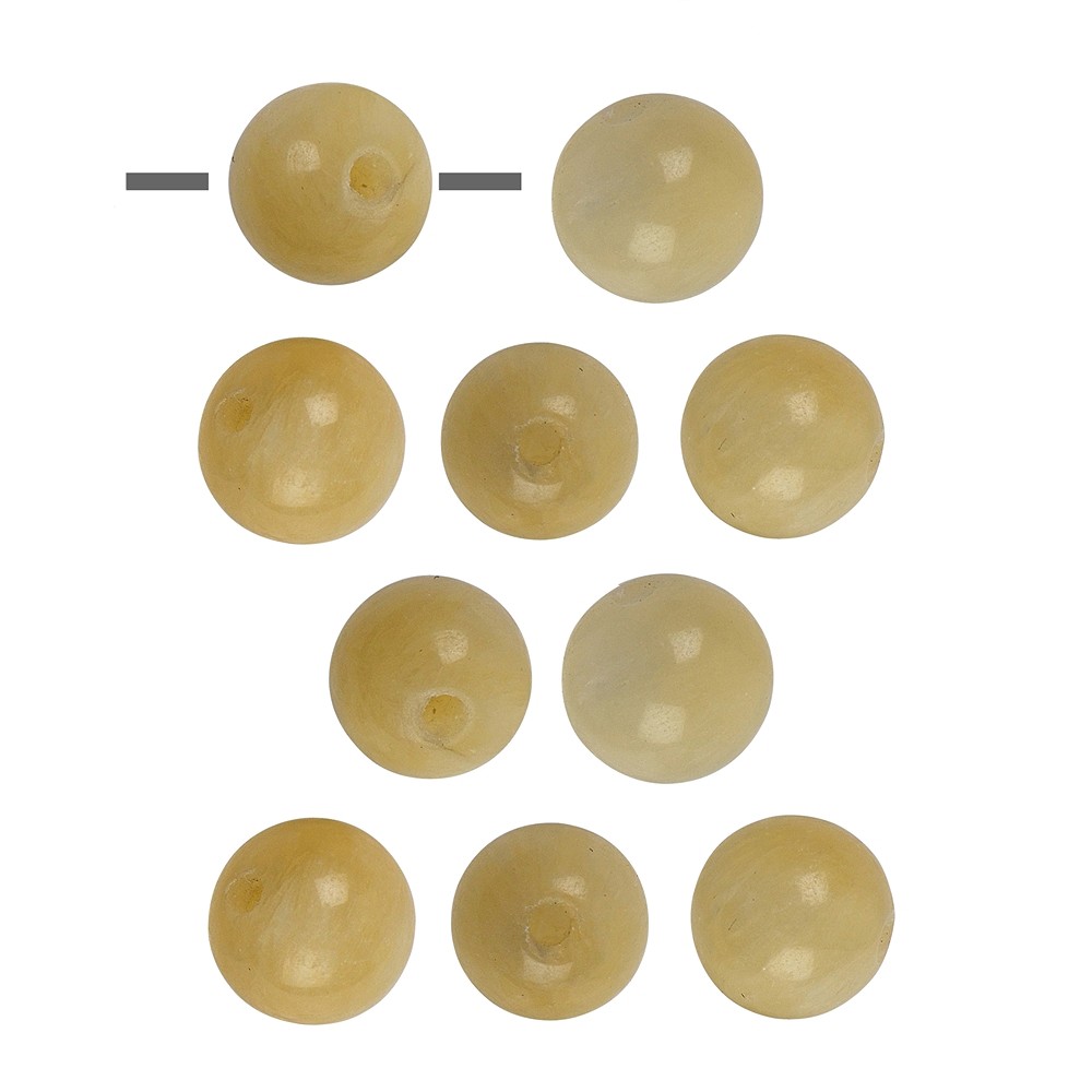 Kugel Calcit orange B gebohrt, 10mm (10 St./VE)  | Marco Schreier